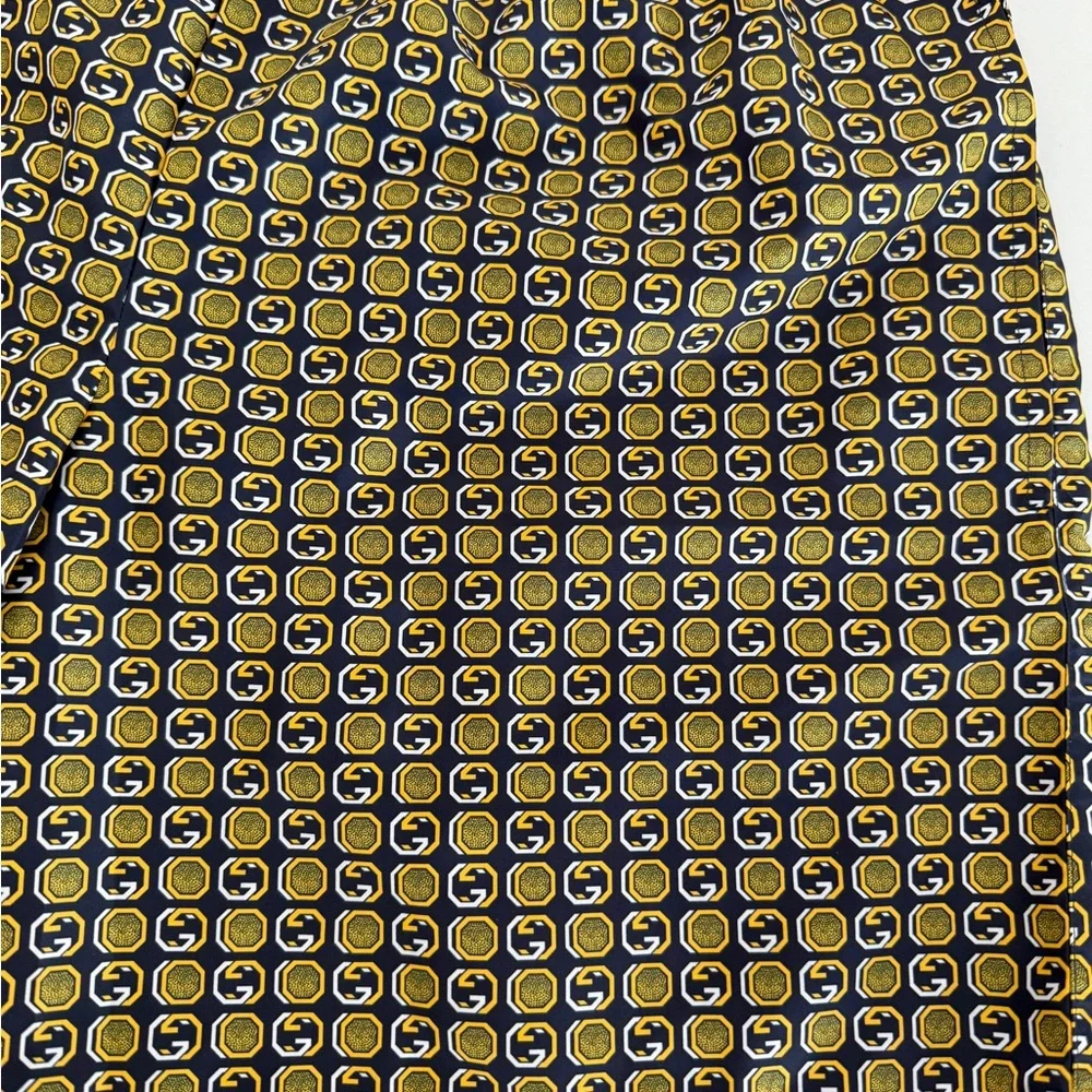 Gucci Men’s Interlocking G Print Swim Trunks